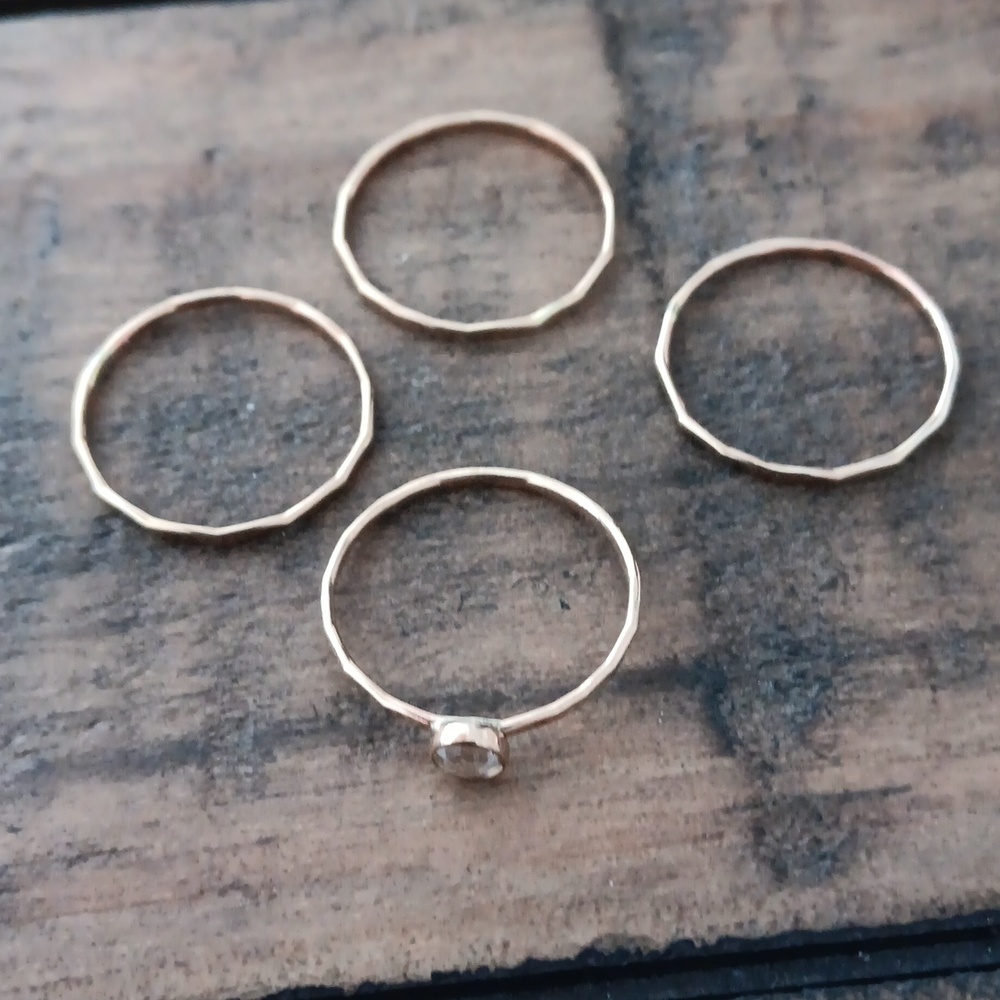 Stackable Gold Filled Ring Set - image 2